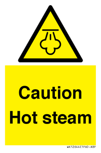 Caution Hot steam